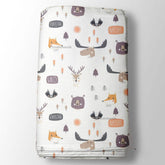 Deer Beer Cute Cartoon Kids Printed Cream fabric